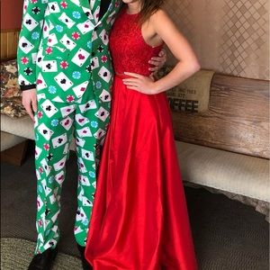 Two Piece Sherri Hill Prom Dress